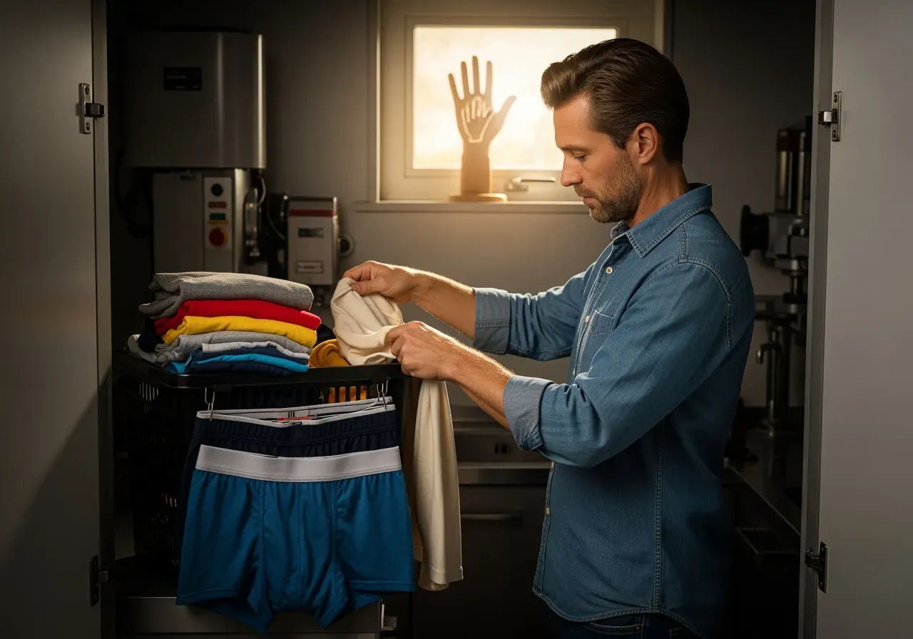 Blå palett i marin stil