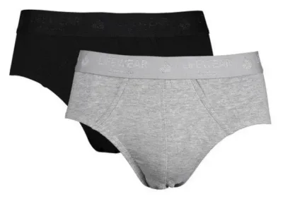 2-Pack Life Wear Brief Kalsonger Bambu Svart/Grå - XL