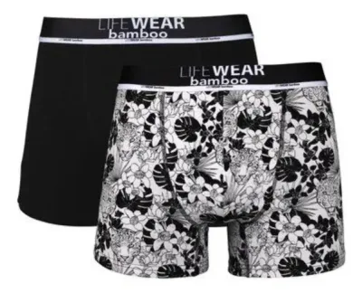Lifewear 2-Pack Kalsonger Bambu Grå/Svart