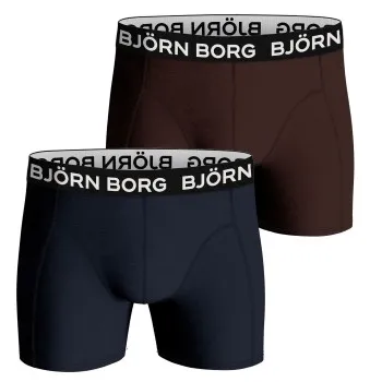 Bjorn Borg Bamboo Cotton Blend Boxer Kalsonger 2P Blå/Brun Large Herr