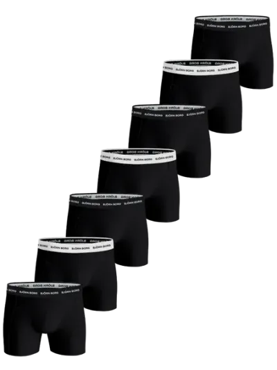 Björn Borg Cotton Stretch Boxer 7-pack Svart