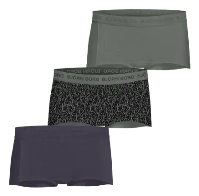 Björn Borg Cotton Stretch Boxer Shorts 3-pack Grön, 170