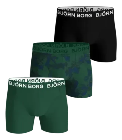 Björn Borg Cotton Stretch Boxers 3-pack Svart