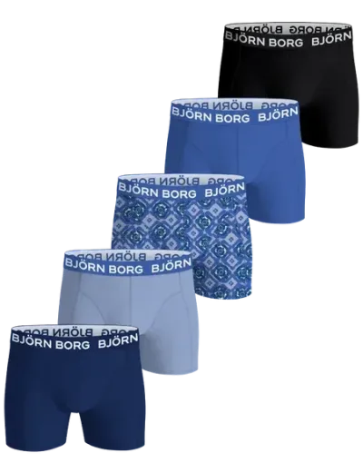 Björn Borg Cotton Stretch Boxers 5-pack Svart