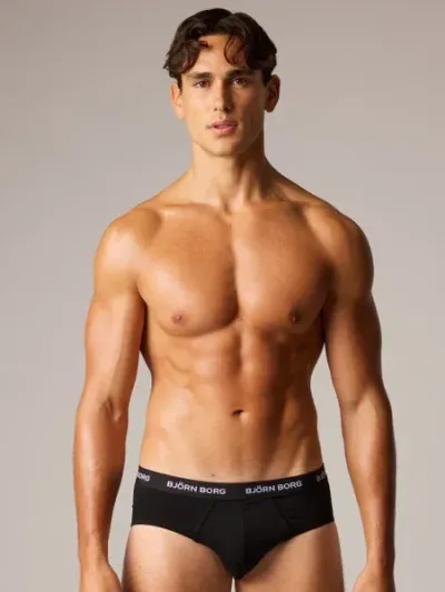 Björn Borg Cotton Stretch Briefs 3-pack Svart