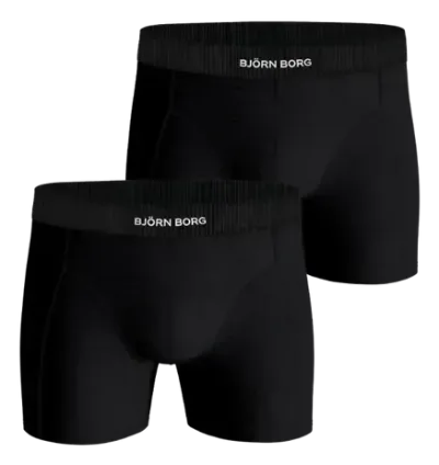 Björn Borg Organic Cotton Stretch Boxers 2-pack Svart
