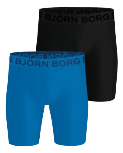 Björn Borg Sports Lightweight Long Leg Boxers 2-pack Svart