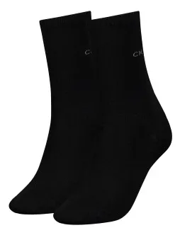 Calvin Klein Strumpor 2-pack Annika Flat Knit Svart Strl 37/41
