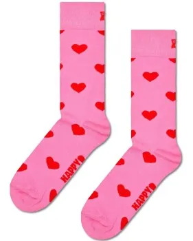 Happy Sock Heart Sock Rosa