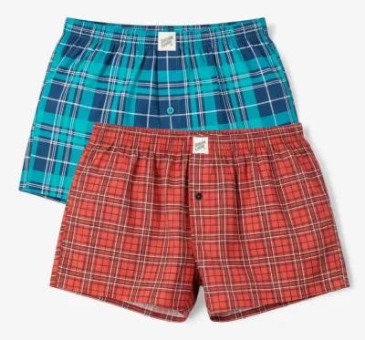 Herrboxershorts rutiga 3-pack
