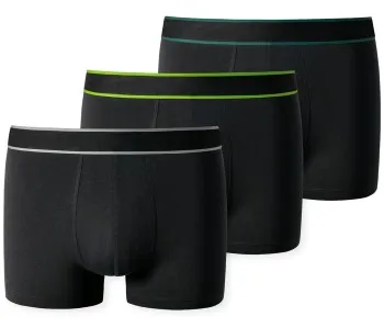 Schiesser Boxer Svart/Grön