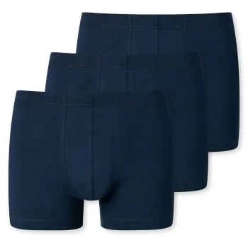 Schiesser Kalsonger 3P 95-5 Essential Shorts Mörkblå bomull Medium Herr