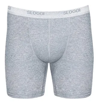 Sloggi Kalsonger For Men Basic Long Grå bomull Small Herr