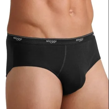 Sloggi Kalsonger For Men Basic Midi Svart bomull Medium Herr