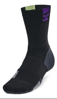 Under Armour ArmourDry Playmaker Mid Crew Sock Large Svart