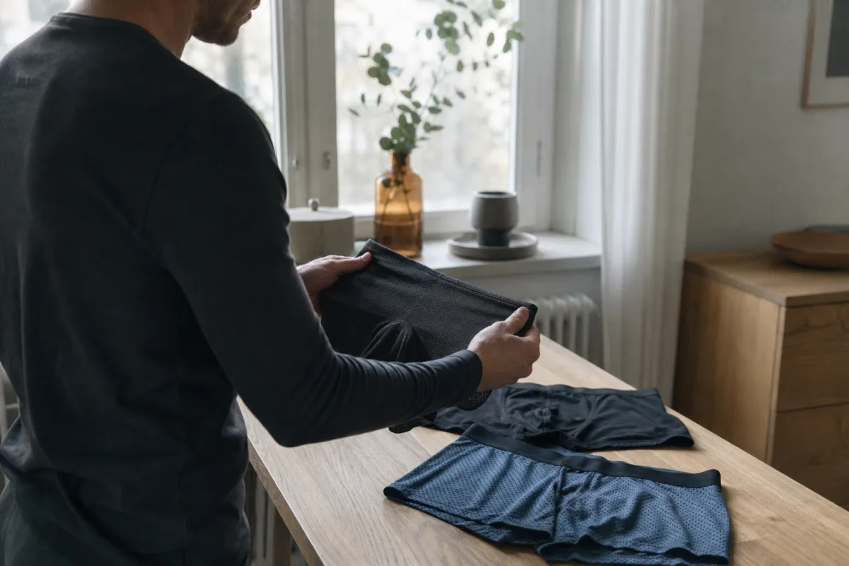Bästa materialen när du tränar i kalsonger